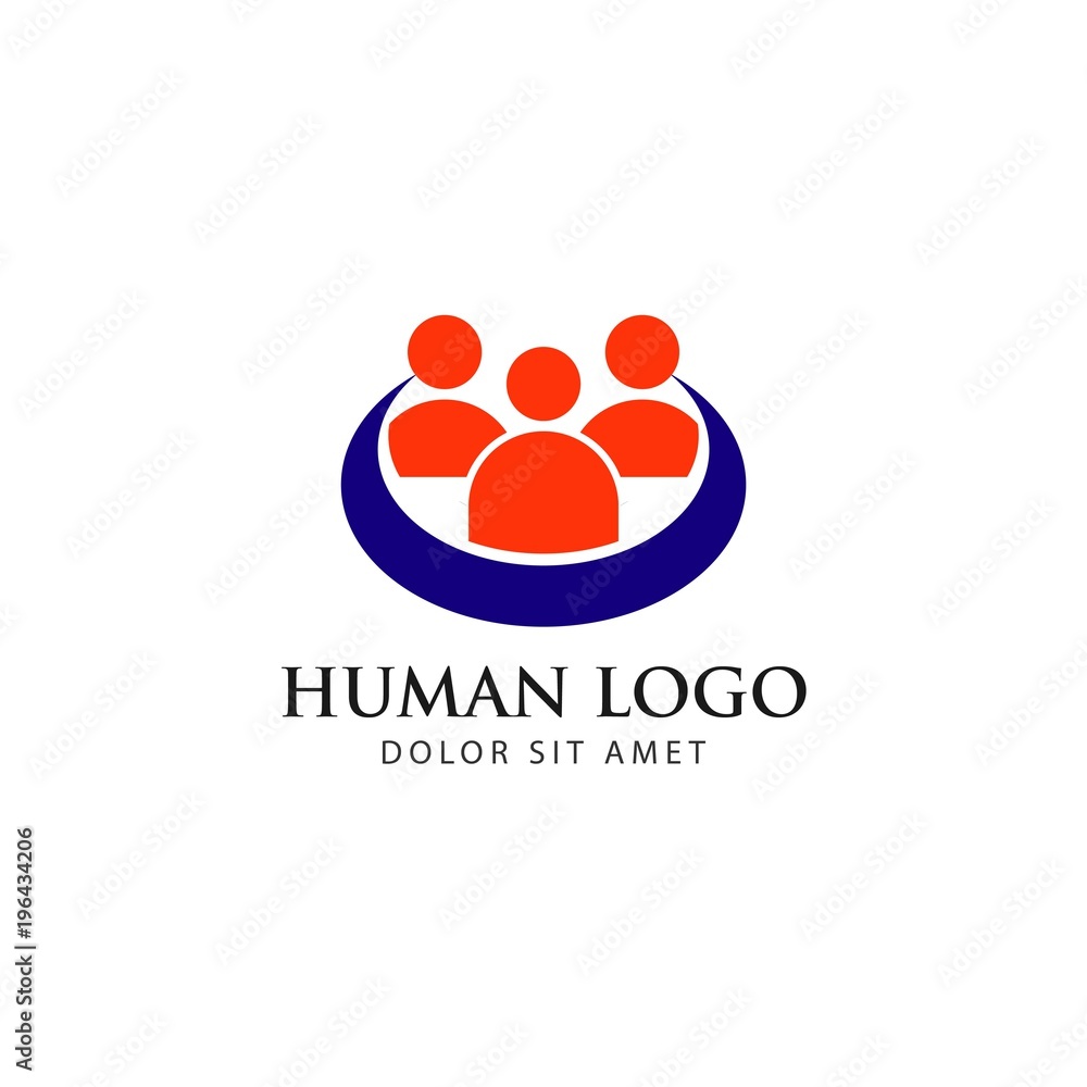 Human Logo Vector Template Design Human Logo Vector Template Design