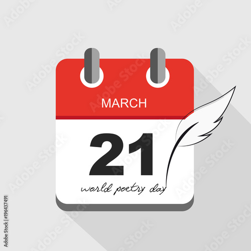 world poetry day 21th march kalender