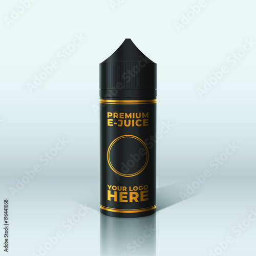 Unicorn Black 100ml Bottle with logo placeholder