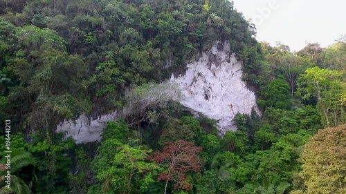 Aerial ov the limestone hills near Candeleria Guatemala. photo