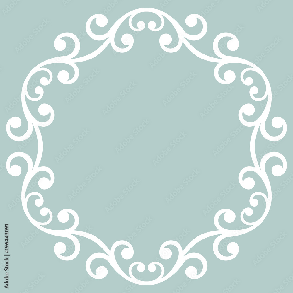 Elegant vector ornament in classic style. Abstract traditional pattern with white oriental elements. Classic vintage pattern Elegant vector ornament in classic style. Abstract traditional pattern with white oriental elements. Classic vintage pattern