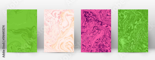 Abstract cover. Modern design template. Admirable suminagashi marble. Minimalistic hipster flyer design. Ravishing trendy abstract cover. Vector illustration.