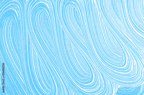 Natural soap texture. Adorable light blue foam trace background. Artistic resplendent soap suds. Cleanliness, cleanness, purity concept. Vector illustration.