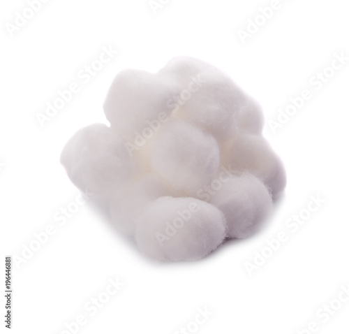 cotton wool isolated on a white background