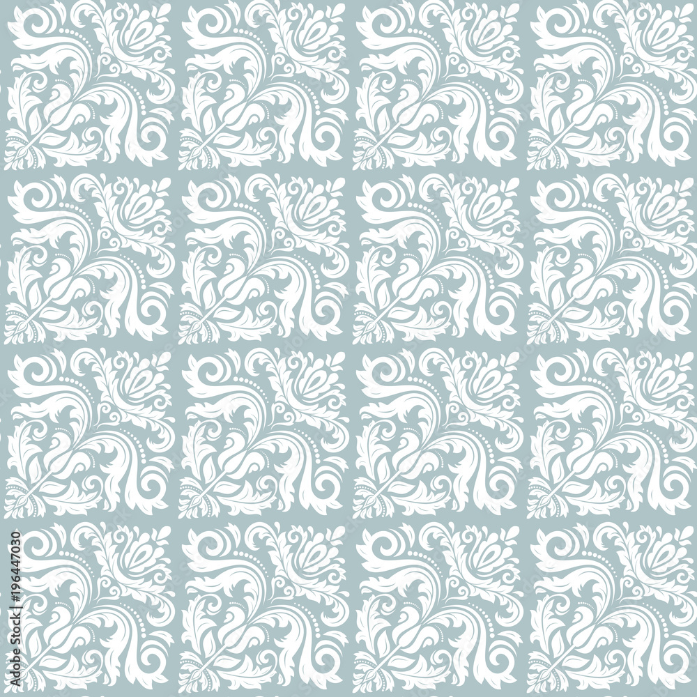 Orient vector classic blue and white pattern. Seamless abstract background with vintage diagonal elements. Orient background Orient vector classic blue and white pattern. Seamless abstract background with vintage diagonal elements. Orient background