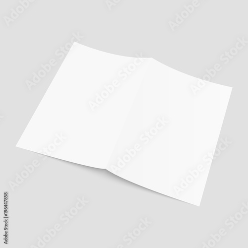 Blank of brochure, flyer, magazine or business card. Vector.