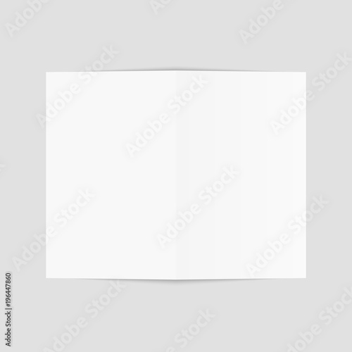 Blank of brochure, flyer, magazine or business card. Vector.