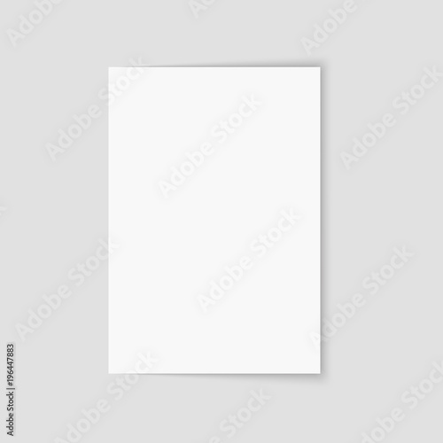Blank of brochure, flyer, magazine or business card. Vector