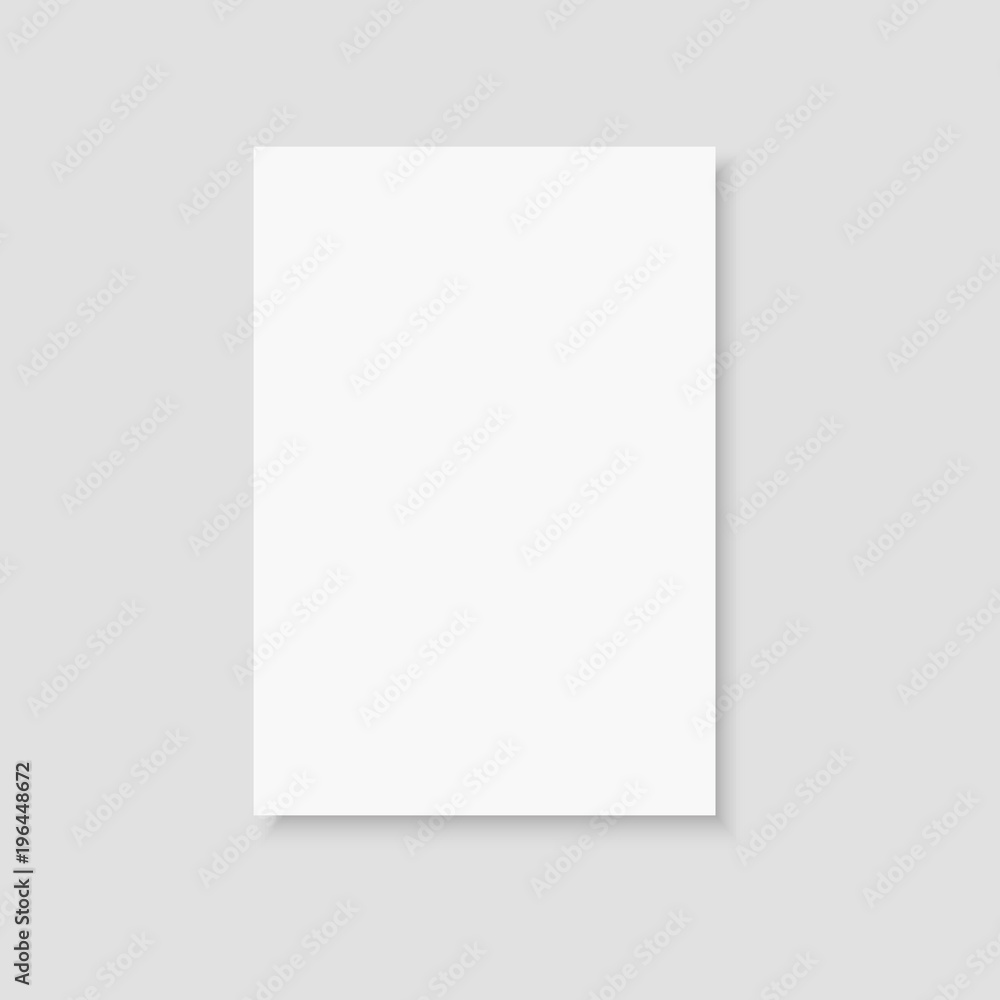 Blank of brochure, flyer, magazine or business card. Vector.