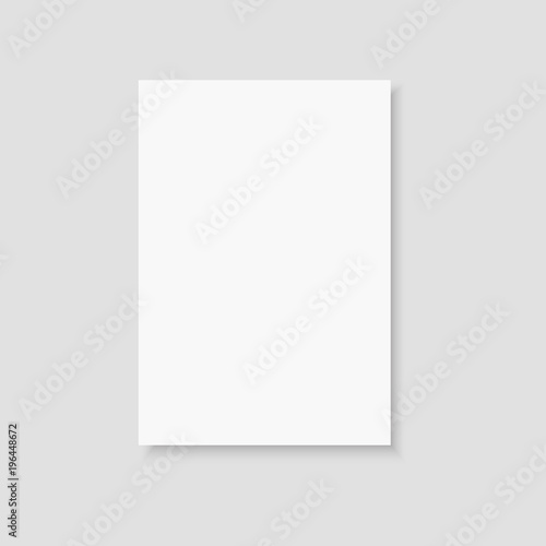 Blank of brochure, flyer, magazine or business card. Vector.