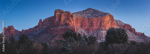 Fototapeta Naklejka Na Ścianę i Meble -  Red Rock Formations at Sunrise Panorama