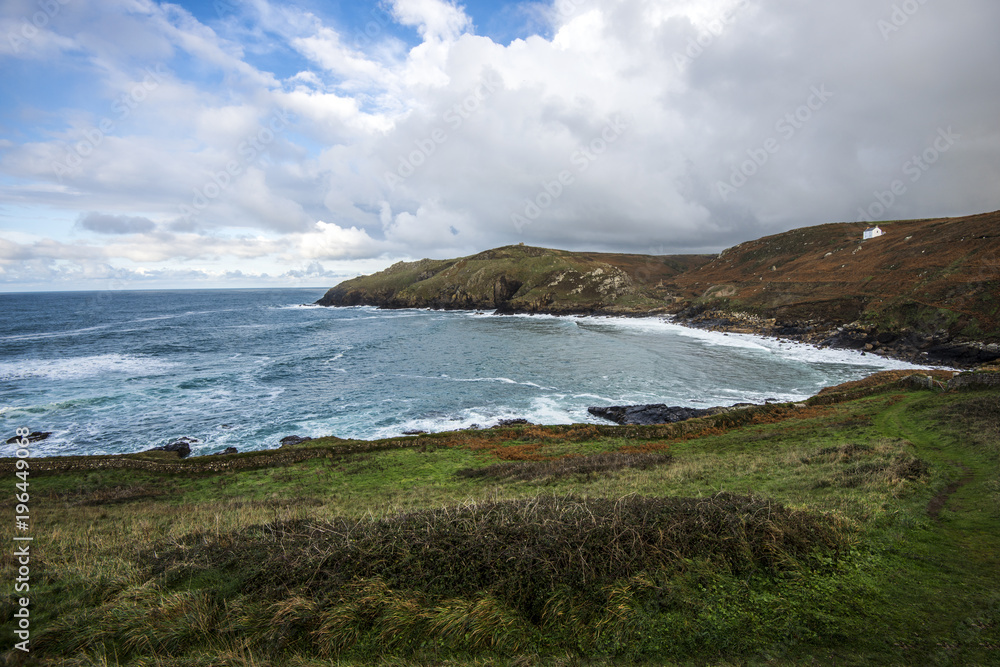 A view across the bay to Cape Cornwall, England A view across the bay to Cape Cornwall, England