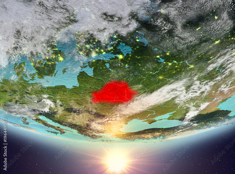 Belarus with sun Belarus with sun