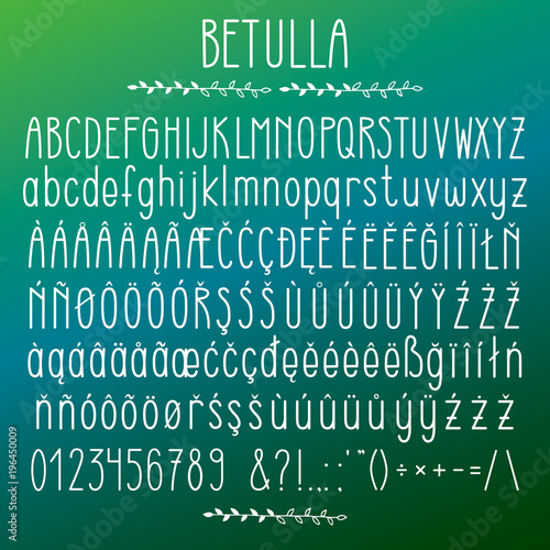 Betulla - modern rounded grotesque font