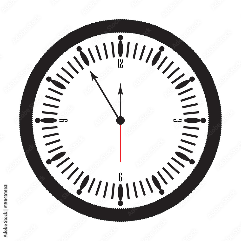 icon Modern black watch on a white background. icon Modern black watch on a white background.