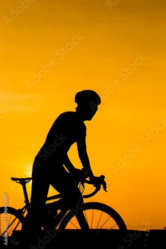 man biking on the road © hui_u