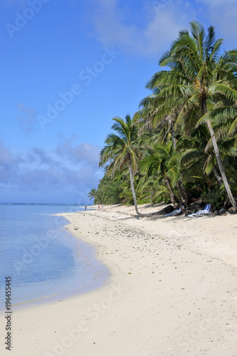 Landscape Titikaveka beach Rarotonga Cook Islands © Rafael Ben-Ari