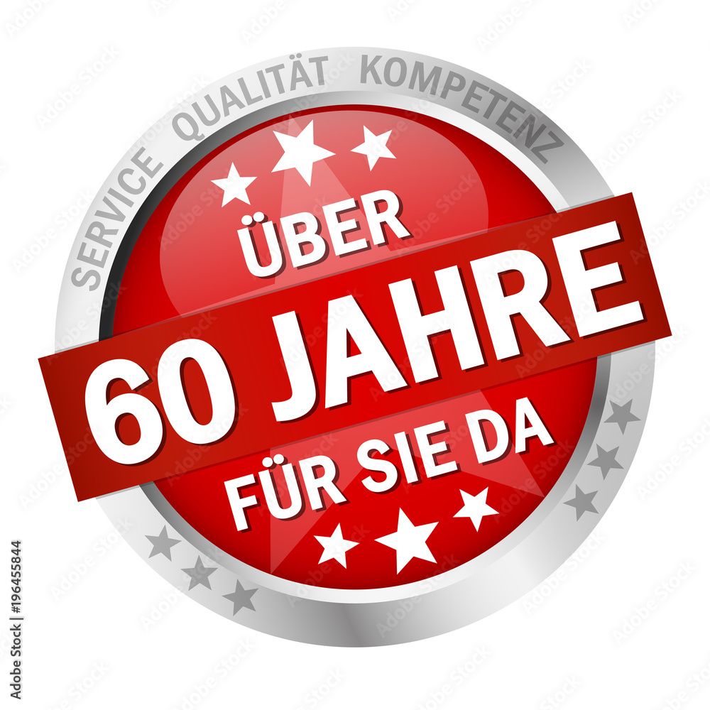 Button - Über 60 Jahre für sie da Button - Über 60 Jahre für sie da