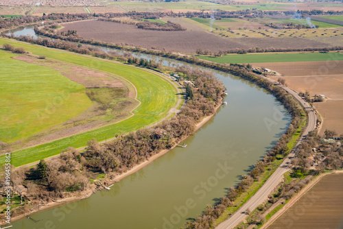 Aerial view of the Sacramento country side