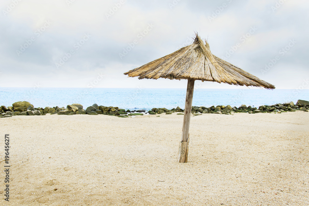 Fototapeta premium wooden umbrella from the sun