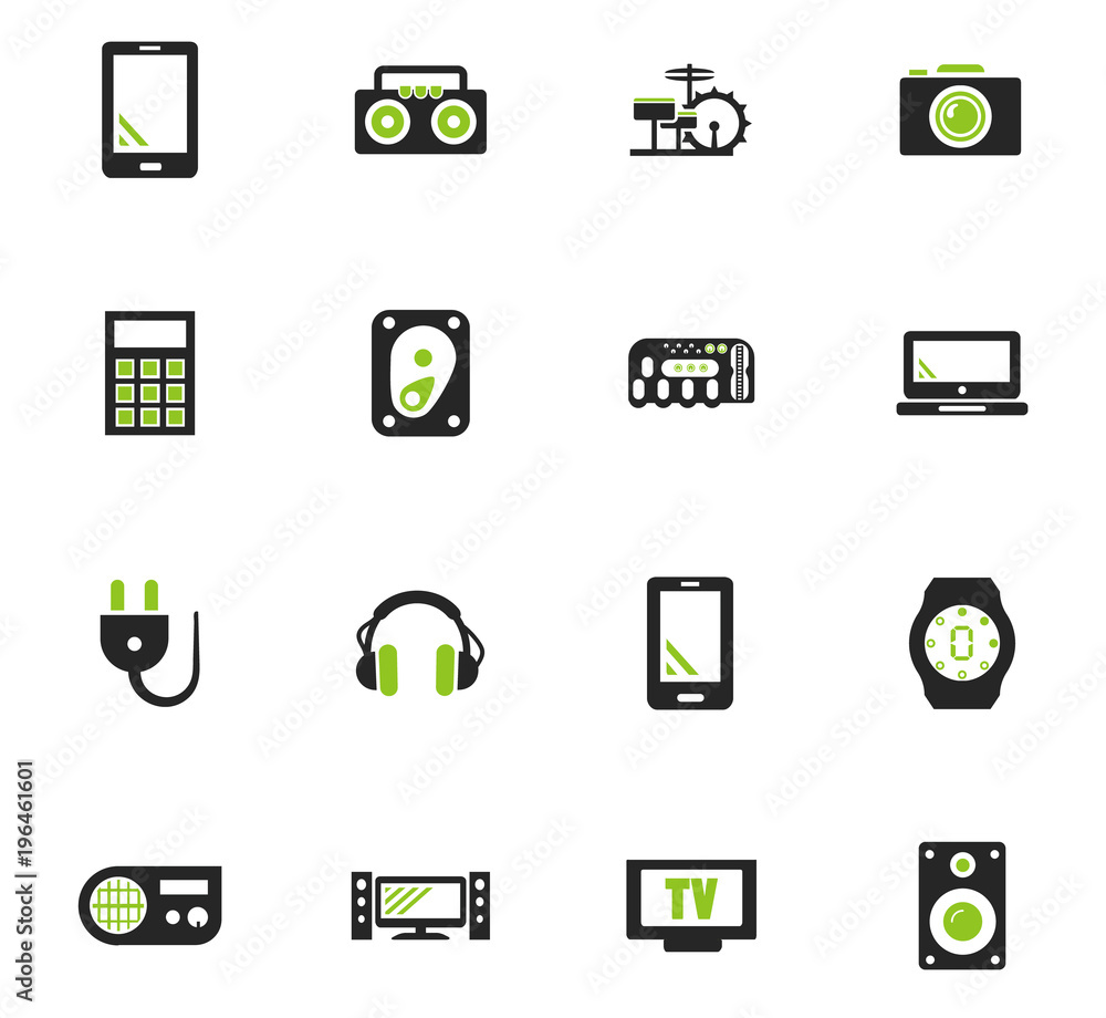 Devices icons set Devices icons set
