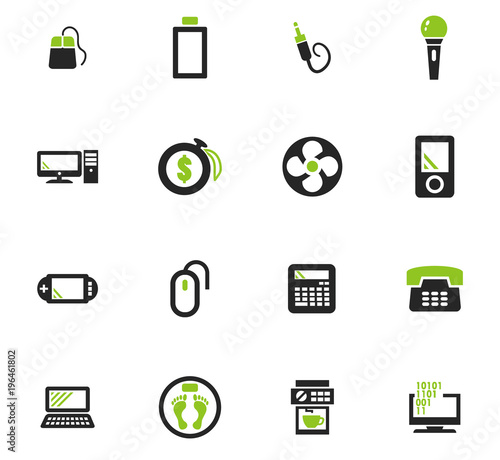 Home appliances icons set