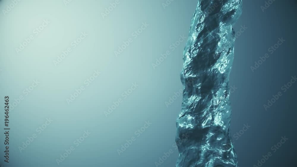 Pouring water column digital simulation seamless loop slow motion isolated animation on gradient background new quality natural motion graphics cool nice beautiful 4k video footage Pouring water column digital simulation seamless loop slow motion isolated animation on gradient background new quality natural motion graphics cool nice beautiful 4k video footage