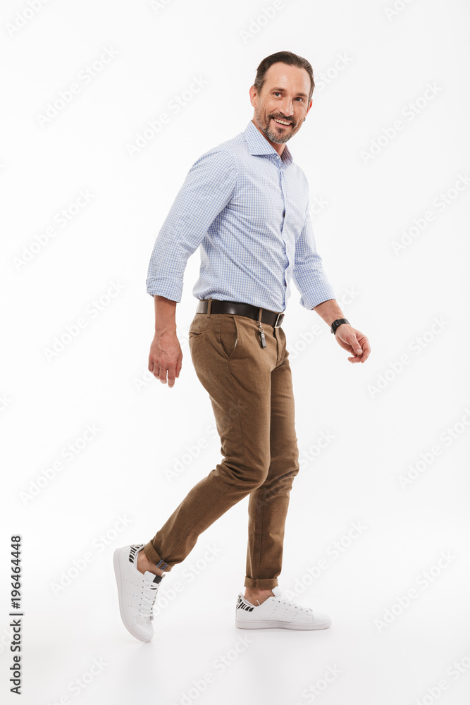Full length portrait of a happy mature man Full length portrait of a happy mature man