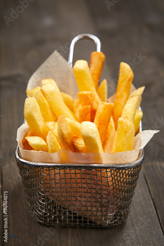 french fries in the basket