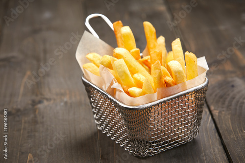 french fries in the basket