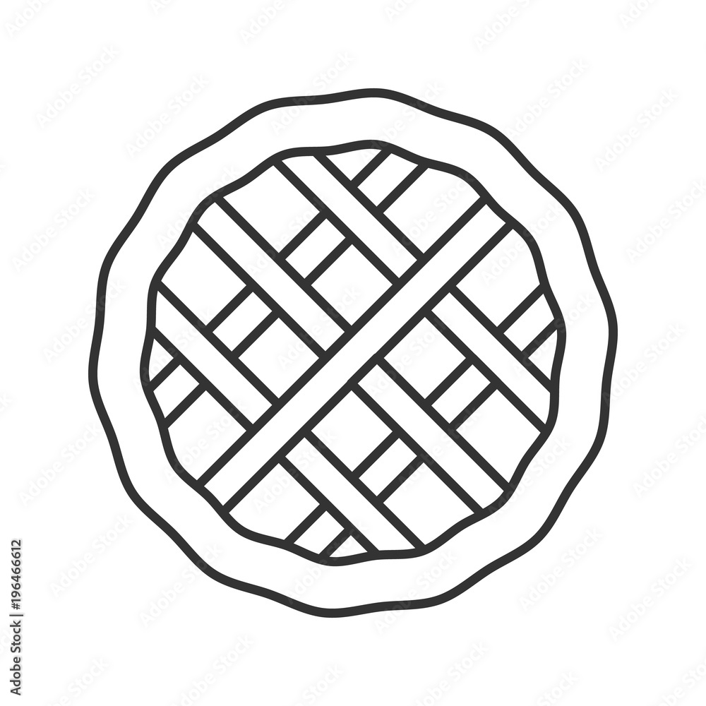 Pie linear icon Pie linear icon