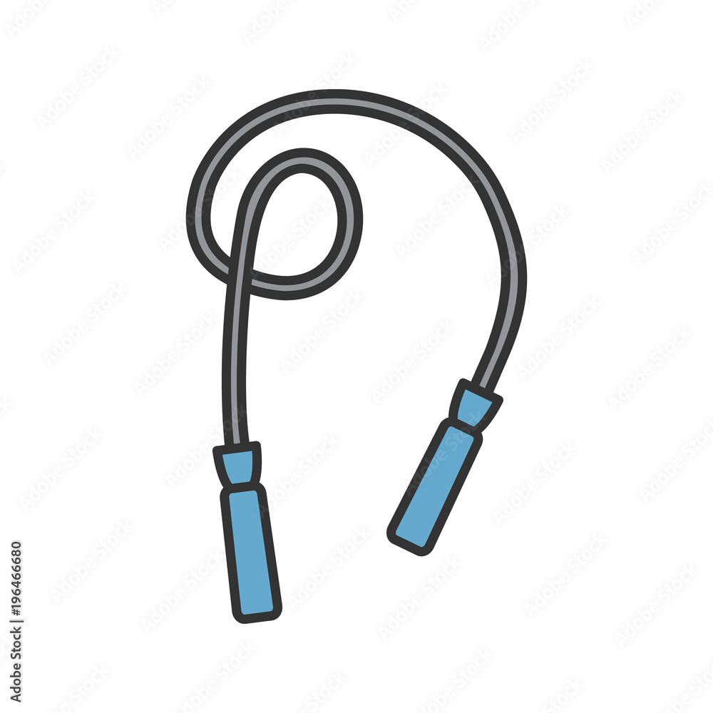Jump rope color icon Jump rope color icon