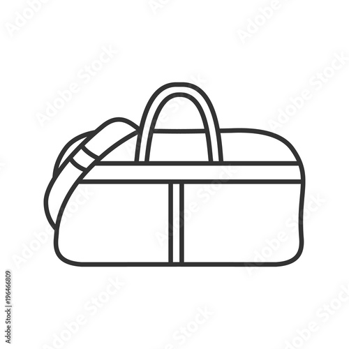 Sports bag linear icon