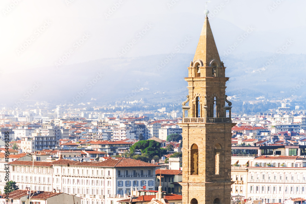 Naklejka premium Scenic view of the city of Florence, Italy, Toscana