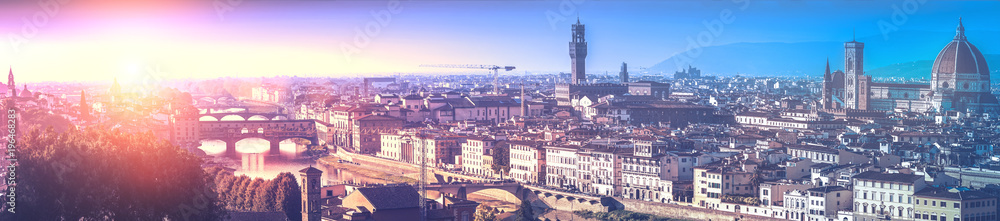 Fototapeta premium Panoramic view of the Florence, Italy, Toscana
