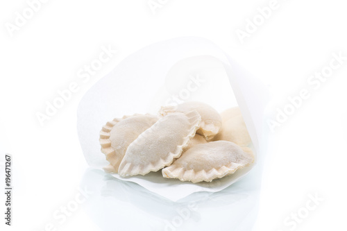 dumplings stuffed with raw