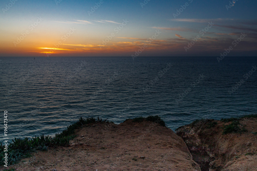 Fototapeta premium Sunset over the Mediterranean