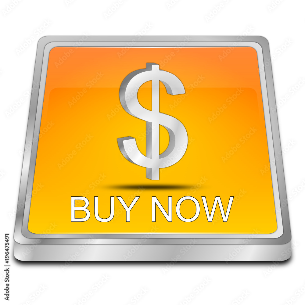 Buy now Button - 3D illustration Buy now Button - 3D illustration