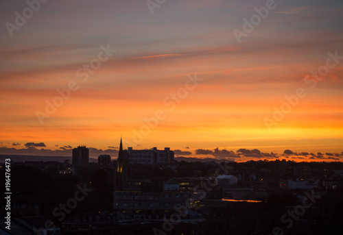 Sunset over an English town © Juha Tuomimaki