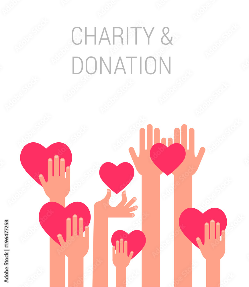 Charity, giving and donation poster template Charity, giving and donation poster template