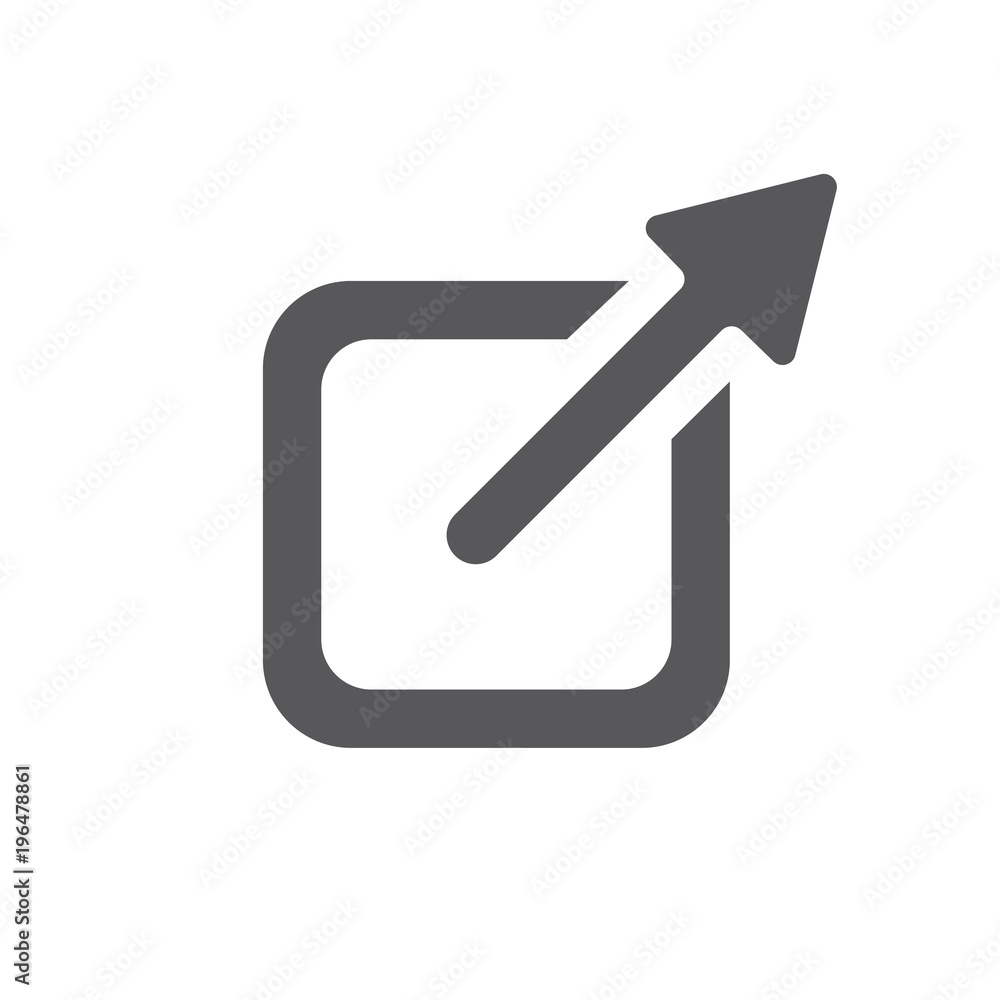External Link Icon with Arrow and Square to show leaving a site External Link Icon with Arrow and Square to show leaving a site