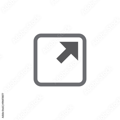 Free Download External Link Icon with Arrow and Square to show leaving a site - GFXLoad