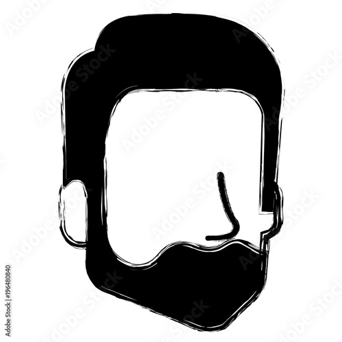 young man head avatar character