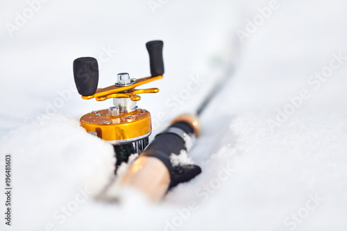 Fishing rod for winter fishing.
