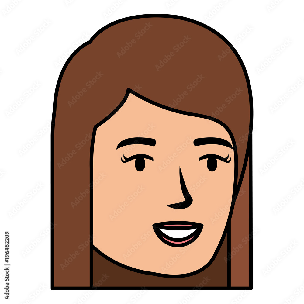 beautiful woman head avatar character beautiful woman head avatar character