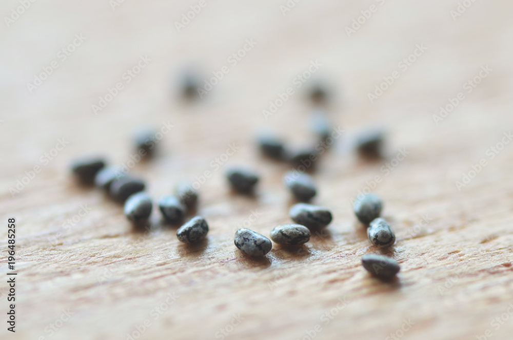 Chia seeds extreme closeup. Macro image. Chia seeds extreme closeup. Macro image.