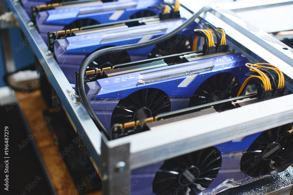 Farm graphics cards for mining crypto currencies.