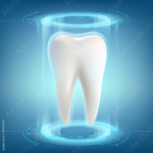 Human tooth. Dental implant.