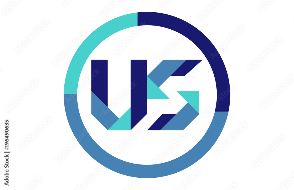 US Global Blue Ribbon letter Logo US Global Blue Ribbon letter Logo