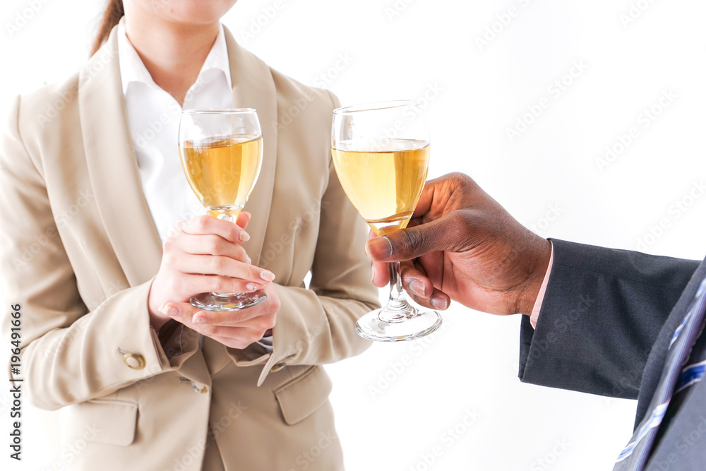 Businesspersons drinking alcohol image Businesspersons drinking alcohol image